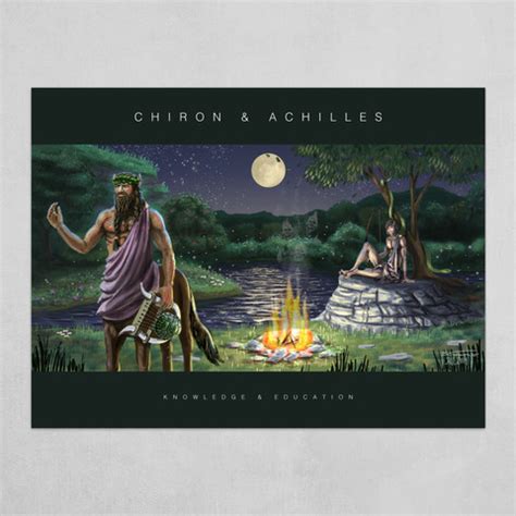 Chiron & Achilles - Poster by Brendon Schumacker