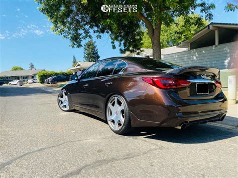 2018 Infiniti Q50 With 20x9 40 Mrr Vp3 And 245 35r20 Lexani Lx Twenty And Stock Custom Offsets