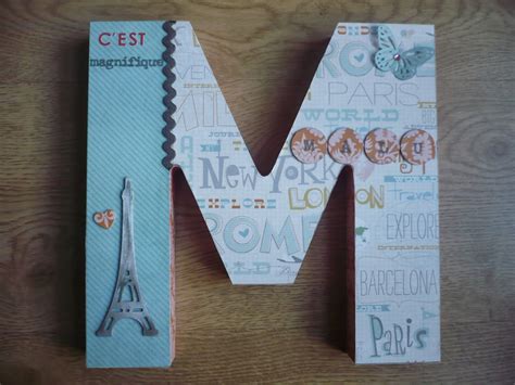 Scrap Ble M De Malú Manualidades Con Letras Letras De Monograma Decoracion Letras Madera