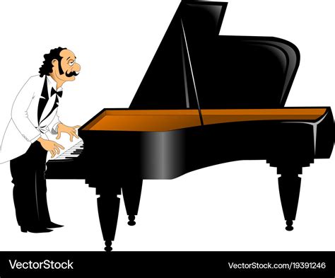 Pianist Royalty Free Vector Image Vectorstock