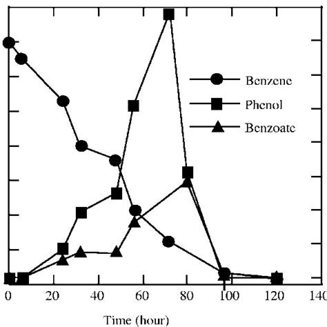 Transient Formation Of Benzoate And Phenol During Anaerobic Degradation