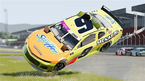 NASCAR Racing Crashes #91 | BeamNG Drive - Win Big Sports