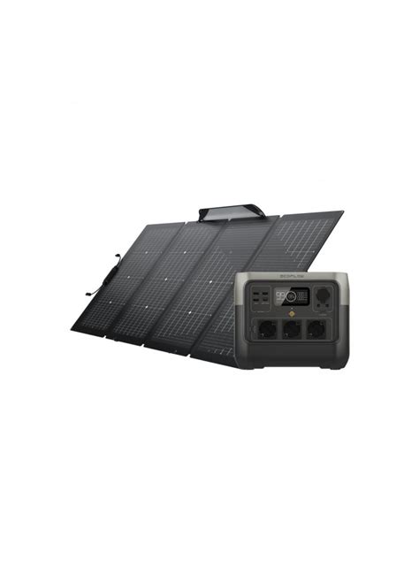 Pack Ecoflow River Pro W Et Panneau Solaire Bifacial W