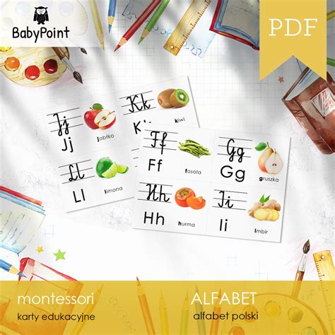 Alfabet Karty Edukacyjne A D Babypoint