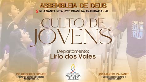 Culto dos Jovens Acessível em Libras 23 06 2024 YouTube