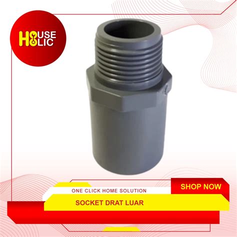 Jual Sok Drat Luar Pvc 1 Inch Fauset Socket Sock Fitting Keran Kran