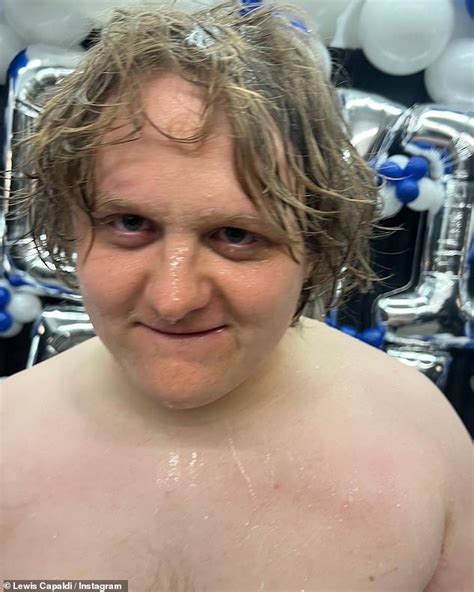 Lewis Capaldi Douses Himself In Water And Seductively Writhes Around