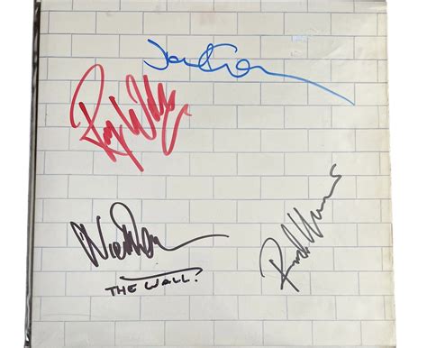 Pink Floyd Fully Signed The Wall Vinyl Lp Charitystars