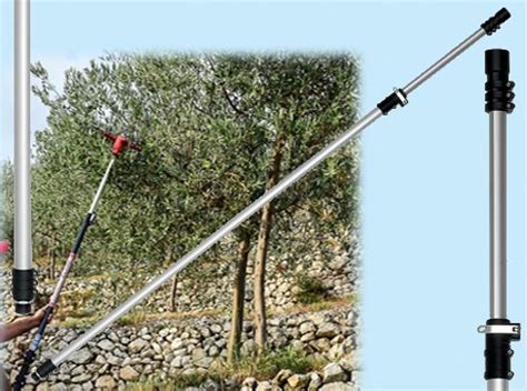 ASTA TELESCOPICA IN ALLUMINIO PER SCUOTITORI PNEUMATICI OLIVE Giroshop