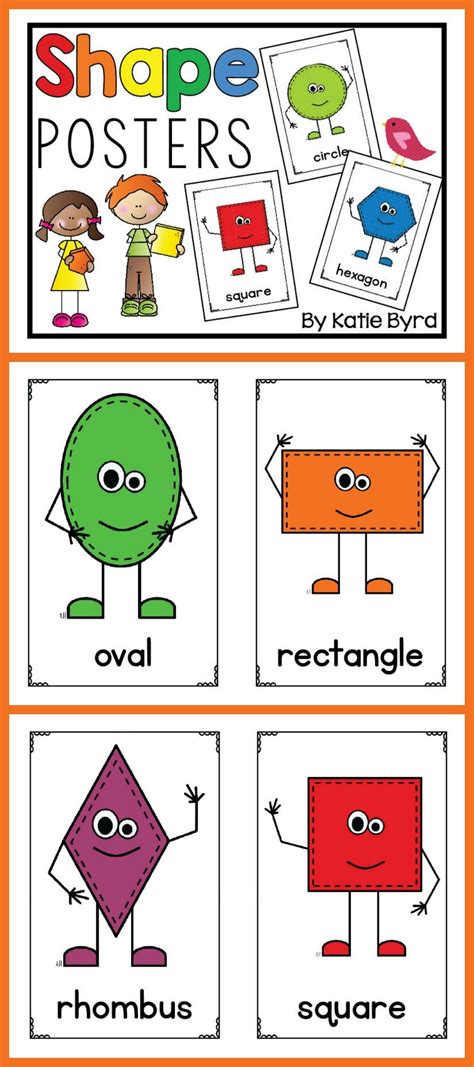 Shapes Posters For Bulletin Boards And Classroom Decor Shapes