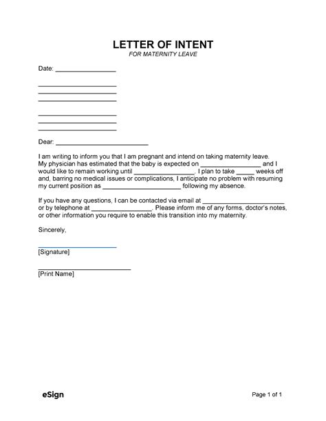 Free Letter Of Intent For Employment 10 PDF Word