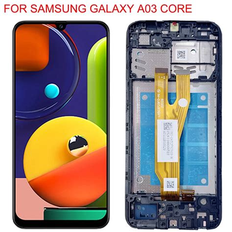 Tela Frontal Display Lcd Touch Galaxy A03 Core A032m Aro Incell