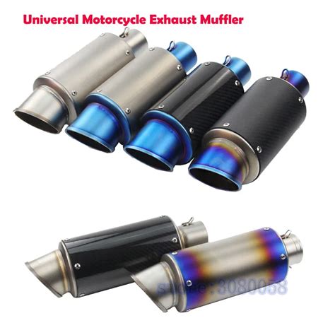 AR Sticker 51mm 61 Mm Universal Motorcycle Modified Muffler Pipe For