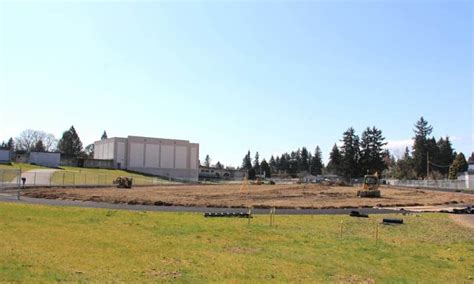 Progress continues on Evergreen High School’s new synthetic turf field ...