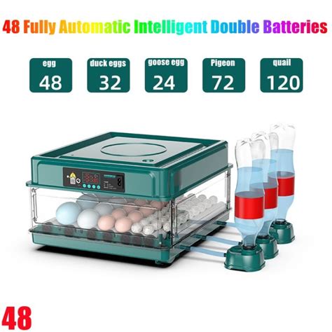 DUAL POWER16 32 48 70 130 Eggs Fully Automatic Digital Incubator