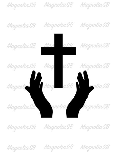 Praying Hands With Cross Clipart 206px Image 9