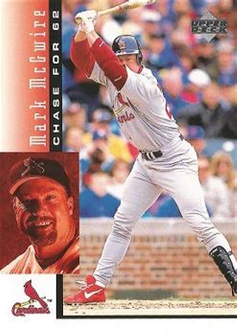 1998 Upper Deck Mark McGwire S Chase For 62 7 Mark McGwire Trading