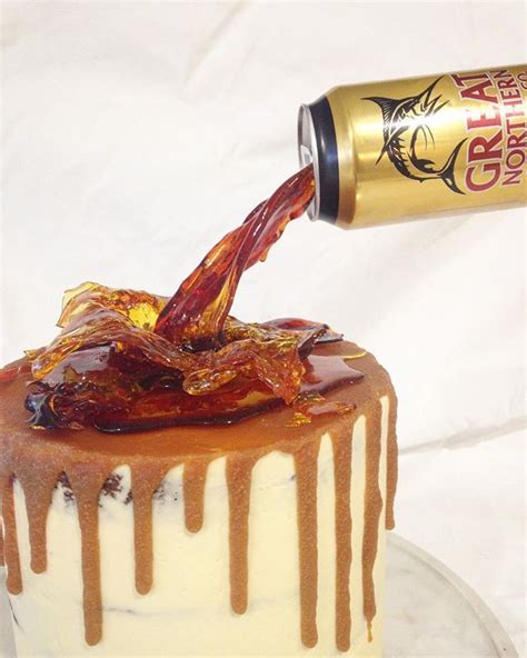 Beer Cake Pouring Beer On The Cake Makes Perfect Sense A Gravity Illusion For A Beer Lover S