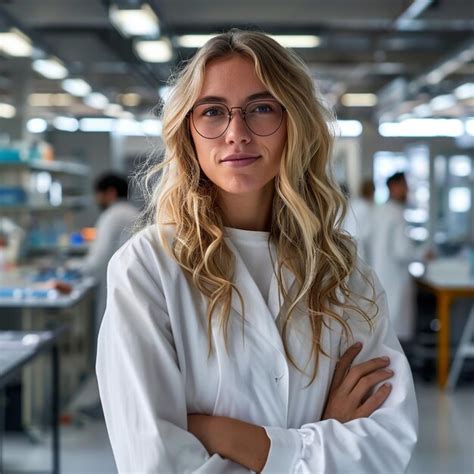 Premium Photo A Woman With Glasses And A White Shirt That Says Quot She Is Wearing Glasses Quot