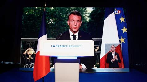 European Elections French President Emmanuel Macron Dissolves