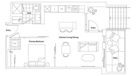 Corktown Condos By Slate Asset Management 1b 04 Floorplan 1 Bed And 1 Bath