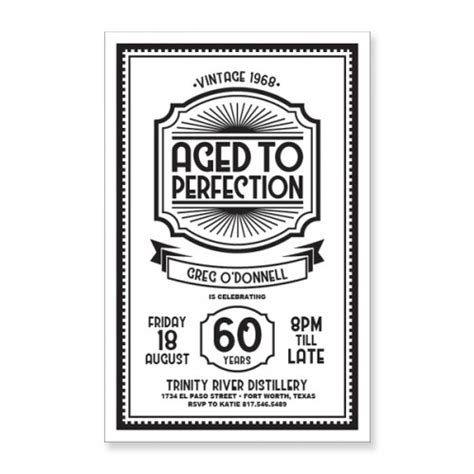 Aged To Perfection Invitation