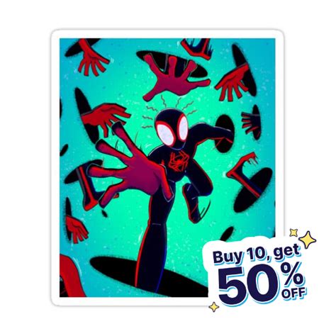 Spider Verse Sticker For Sale By Kennmart Spider Verse Spiderman