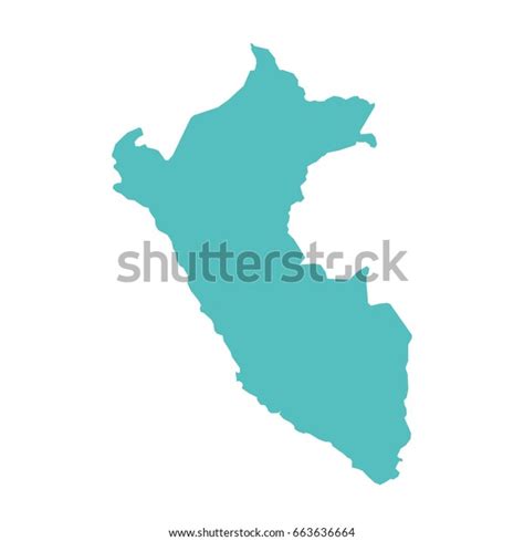 Map Peru Stock Vector Royalty Free 663636664 Shutterstock