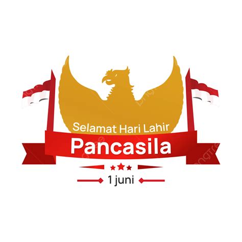 Congratulations On The Birthday Of Pancasila Garuda June Vector