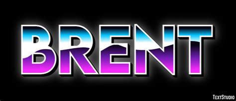 Brent Text Effect And Logo Design Name