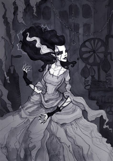 Pin By Irina Teum On Abigail Larson Horror Art Bride Of Frankenstein