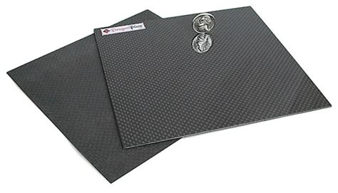 Dragonplate Solid Carbon Fiber Sheet 5mm X 12 X 12 Dragonplate