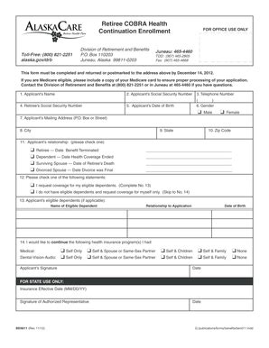 Fillable Online Doa Alaska Form Ben Doa Alaska Fax Email Print