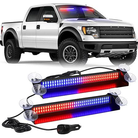 Amazon XRIDONSEN 35 Inch Traffic Advisor Light Bar 144 LED Red