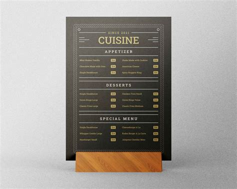 Cuisine Restaurant Menu Design Template 2021 99Effects