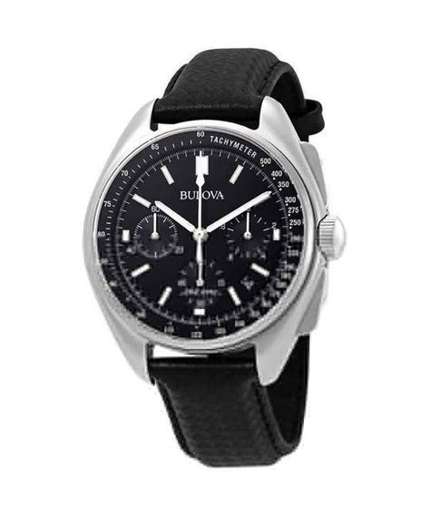 Bulova Edición especial Moon Apollo Lunar Pilot Cronógrafo Esfera negra