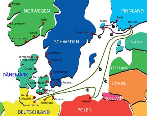 Anreise Finnland - Fähre, Flugzeug, Bus und Bahn - CanoeGuide.net ...