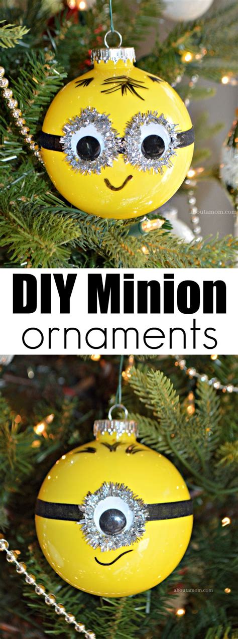 Diy Minion Ornaments About A Mom Minion Christmas Minion Ornaments Diy Minions