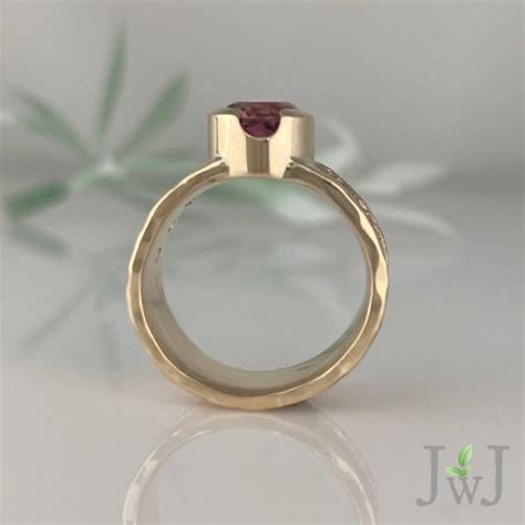 Betty S Pink Tourmaline Ancient Sands Ring Jeanette Walker Jewellery