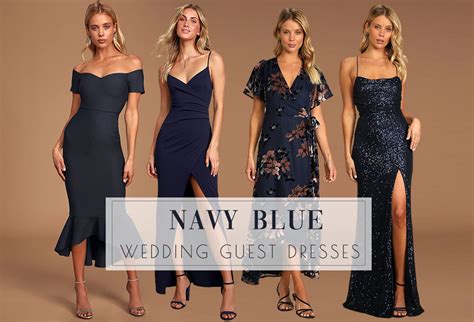 ️ 20 Navy Blue Wedding Guest Dresses | Colors for Wedding