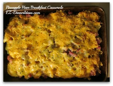 Pineapple Ham Breakfast Casserole