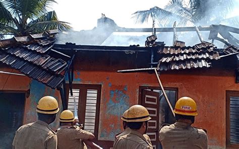 Meenankaliya House Gutted Due To Electric Short Circuit