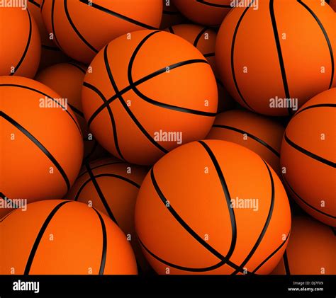 Basketball Background High Resolution Computer Generated Image Stock