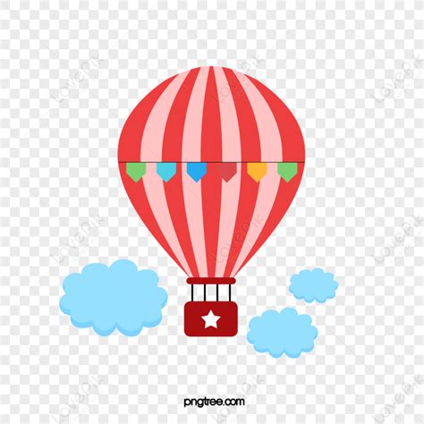 Hand Painted Blue Hot Air Balloon Cloud Hot Balloons Hot Air Balloons Free PNG And Clipart Image
