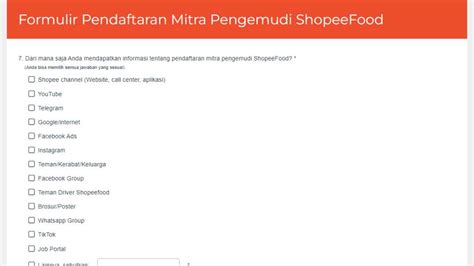 Cara Daftar Driver Shopee Food Step By Step Teknolalat