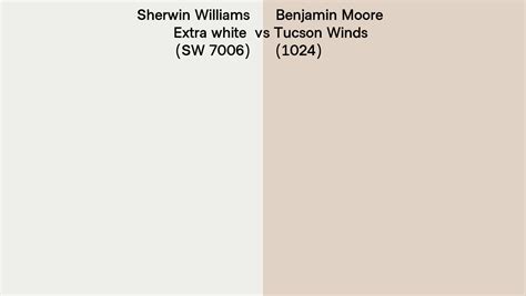 Sherwin Williams Extra White Sw 7006 Vs Benjamin Moore Tucson Winds