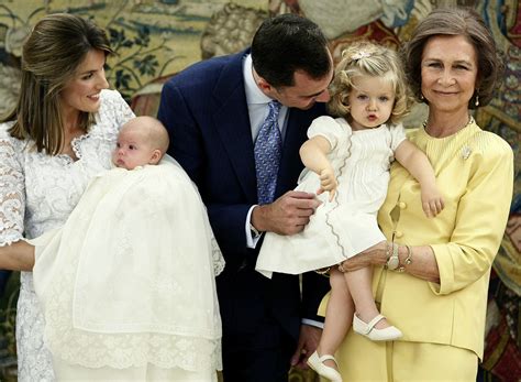 In 2007, Spain's Princess Letizia held her daughter Princess Sofia at ...