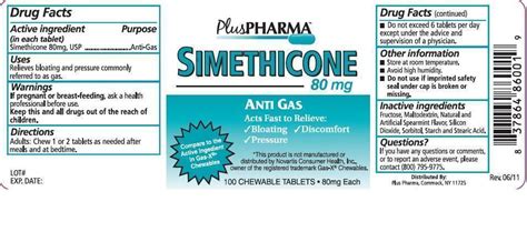 Buy Simethicone Pluspharma 80 Mg1 From Gnh India At The Best Price