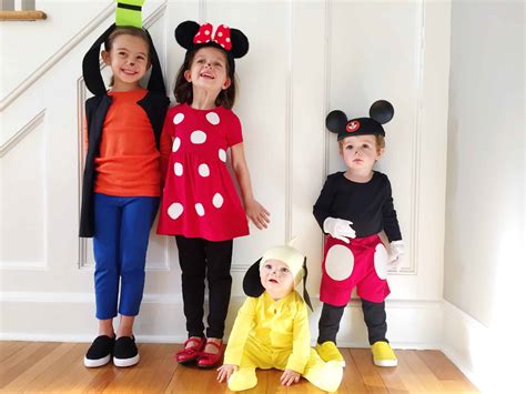 Easy DIY Mickey & Pals Costumes - The Chirping Moms