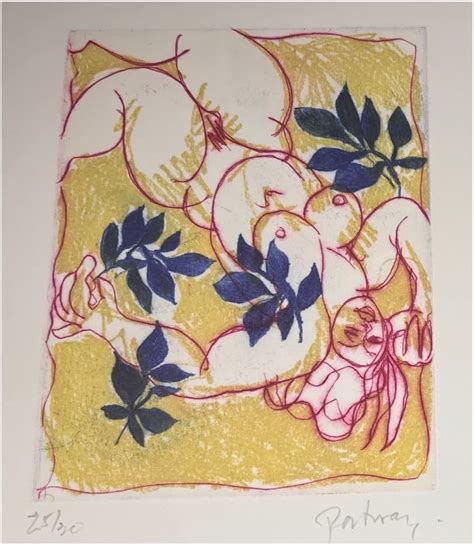 Douglas Portway Nude Female With Leaves Ben Uri